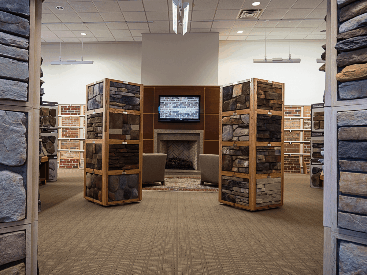 Custom Brick showroom interior